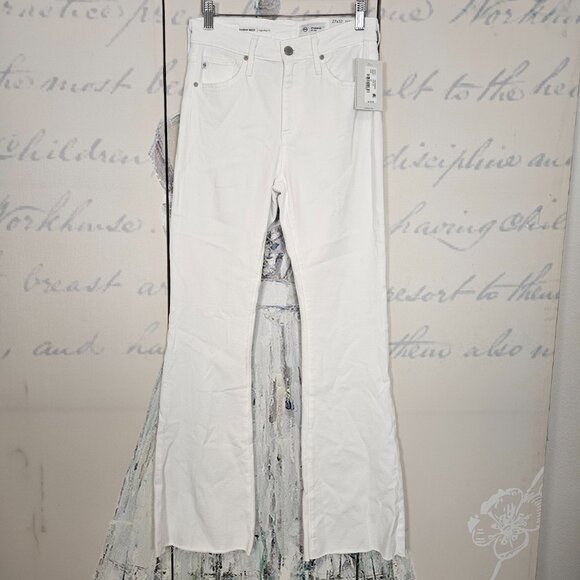 Ag Adriano Goldschmied Denim - NWT Adriano Goldschmied Farrah Boot Jeans High Rise Size 27 White $210